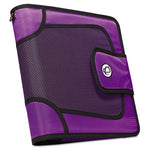 Premium Velcro Closure Binder, 3 Rings, 2" Capacity, 11 x 8.5, Purple-(CAES816PP)