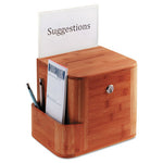 Bamboo Suggestion Boxes, 10 x 8 x 14, Cherry-(SAF4237CY)
