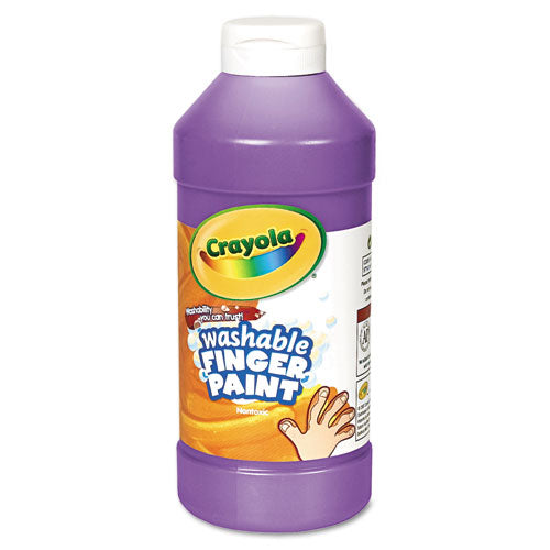 Washable Fingerpaint, Violet, 16 oz Bottle-(CYO551316040)