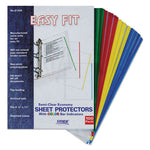 EasyFit Sheet Protectors, 8.5 x 11, Portrait, Assorted Colors, 100/Box-(STW61200)