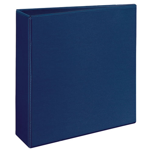 Durable View Binder with DuraHinge and Slant Rings, 3 Rings, 3" Capacity, 11 x 8.5, Blue-(AVE17044)