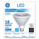 LED PAR38 Dimmable 40 Dg Warm White Flood Light Bulb, 18 W-(GEL92967)