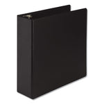 Earths Choice Round Ring Reference Binder, 3 Rings, 3" Capacity, 11 x 8.5, Black-(SAM14880)