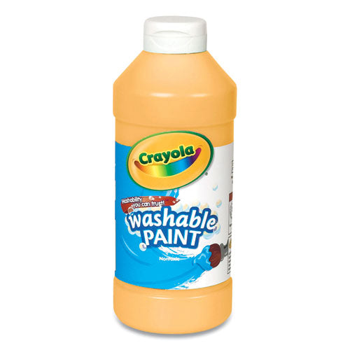 Washable Paint, Peach, 16 oz Bottle-(CYO542016033)