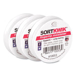 Sortkwik Fingertip Moisteners, 0.38 oz, Pink, 3/Pack-(LEE10053)
