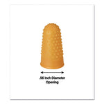 Fingertip Pads, Size 11, Small, Amber, 12/Pack-(CSC098172)