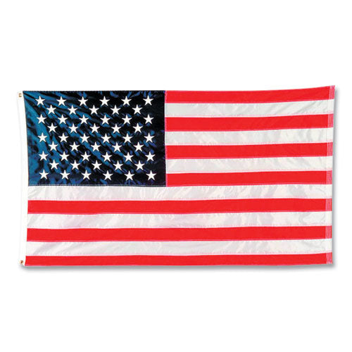 Indoor/Outdoor U.S. Flag, 72" x 48", Nylon-(BAUTB4600)