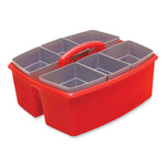 Large Caddy with Sorting Cups, Red, 2/Carton-(STX00981U02C)