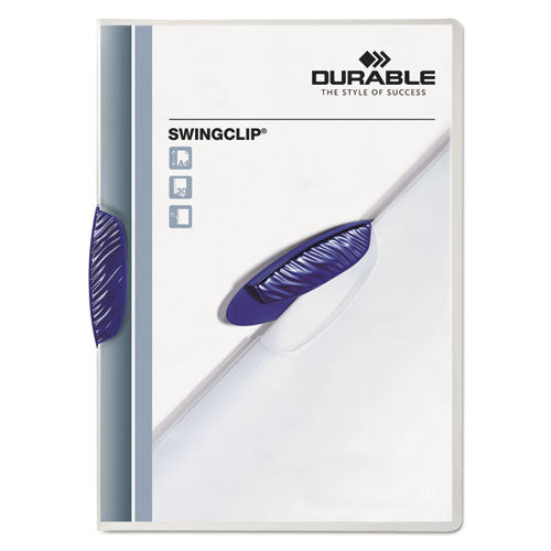 Swingclip Clear Report Cover, Swing Clip, 8.5 x 11, Clear/Clear, 25/Box-(DBL226307)