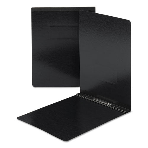 Prong Fastener Premium Pressboard Report Cover, Two-Piece Prong Fastener, 2" Capacity,  8.5 x 11, Black/Black-(SMD81125)