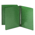 Prong Fastener Pressboard Report Cover, Two-Piece Prong Fastener, 3" Capacity, 8.5 x 11, Green/Green-(SMD81451)