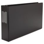 Ledger-Size Round Ring Binder with Label Holder, 3 Rings, 3" Capacity, 11 x 17, Black-(UNV35423)