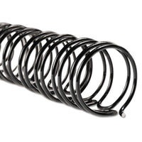 WireBind Spines, 1/4" Diameter, 55 Sheet Capacity, Black, 100/Box-(GBC9775008)