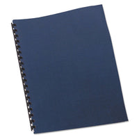 Linen Textured Standard Presentation Covers for Binding Systems, Navy, 11 x 8.5, Unpunched, 200/Pack-(GBC9742450)