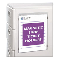 Magnetic Shop Ticket Holders, Super Heavyweight, 50 Sheets, 9 x 12, 15/Box-(CLI83912)