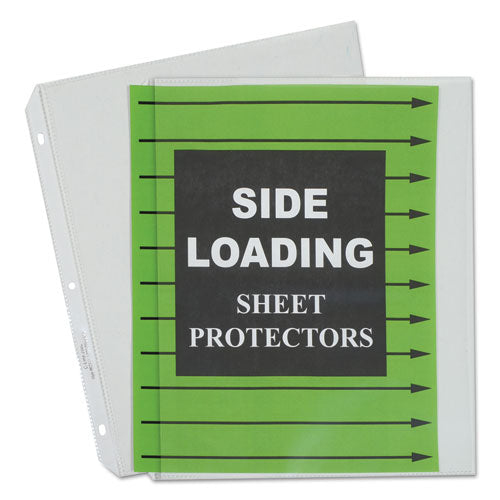 Side Loading Polypropylene Sheet Protectors, Clear, 2", 11 x 8.5, 50/Box-(CLI62313)