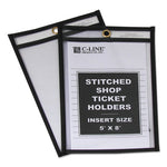 Shop Ticket Holders, Stitched, Both Sides Clear, 25 Sheets, 5 x 8, 25/Box-(CLI46058)