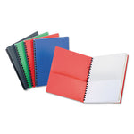 Eight-Pocket Organizer, Embossed Leather Grain, 11 x 8.5, Assorted Colors with White Pockets-(OXF99667)