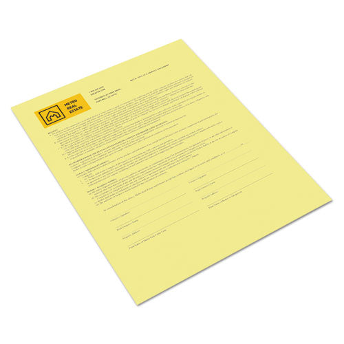 Revolution Digital Carbonless Paper, 1-Part, 8.5 x 11, Canary, 500/Ream-(XER3R12437)