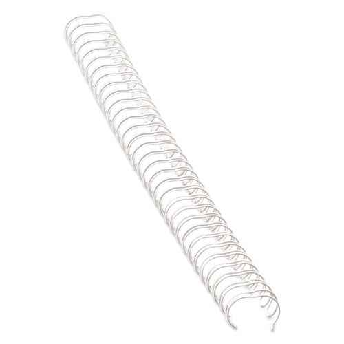 Wire Bindings, 1/4" Diameter, 35 Sheet Capacity, White, 25/Pack-(FEL52540)