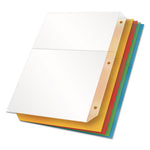 Poly Ring Binder Pockets, 8.5 x 11, Assorted Colors, 5/Pack-(CRD84007)