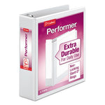 Performer ClearVue Slant-D Ring Binder, 3 Rings, 2" Capacity, 11 x 8.5, White-(CRD17500)