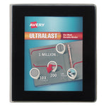 UltraLast Heavy-Duty View Binder with One Touch Slant Rings, 3 Rings, 1" Capacity, 11 x 8.5, Black-(AVE79710)