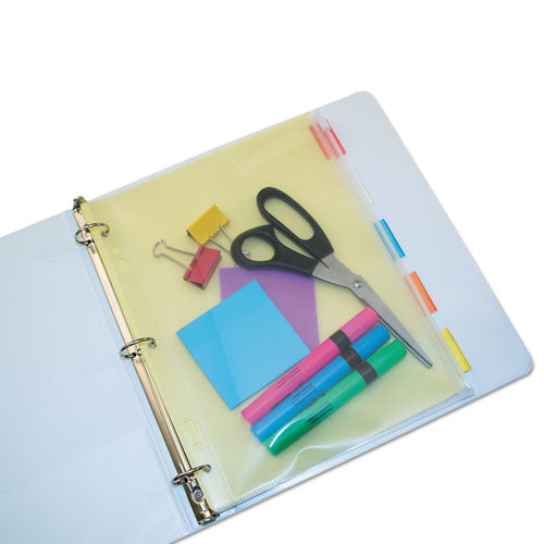 Zip-All Ring Binder Pocket, 8.5 x 11, Clear-(AVTANG52)