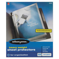 Heavyweight Top-Loading Sheet Protectors, Nonglare Finish, Letter, 100/Box-(WLJ21413)