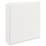 Heavy-Duty View Binder with DuraHinge and One Touch EZD Rings, 3 Rings, 2" Capacity, 11 x 8.5, White-(AVE79192)