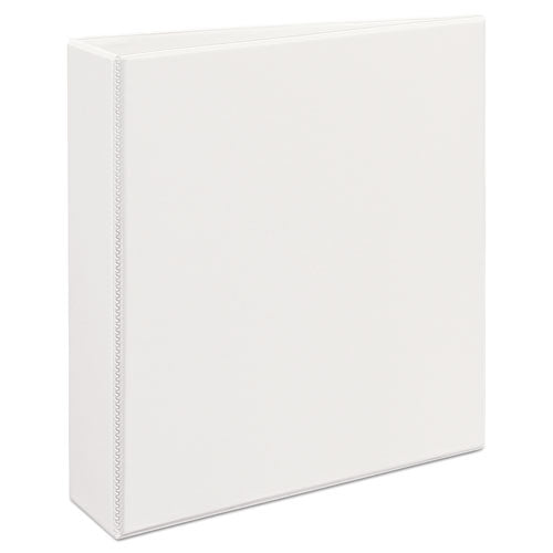 Heavy-Duty View Binder with DuraHinge and One Touch EZD Rings, 3 Rings, 2" Capacity, 11 x 8.5, White-(AVE79192)