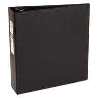 Economy Non-View Binder with Round Rings, 3 Rings, 3" Capacity, 11 x 8.5, Black, (3602)-(AVE03602)