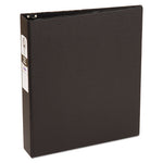 Economy Non-View Binder with Round Rings, 3 Rings, 1.5" Capacity, 11 x 8.5, Black, (3401)-(AVE03401)