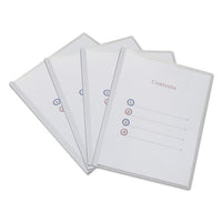 Clear View Report Cover with Slide-on Binder Bar, Clear/Clear, 25/Pack-(UNV20564)