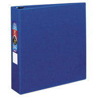 Heavy-Duty Non-View Binder with DuraHinge and One Touch EZD Rings, 3 Rings, 2" Capacity, 11 x 8.5, Blue-(AVE79882)