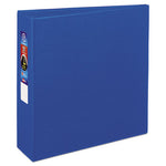 Heavy-Duty Non-View Binder with DuraHinge and Locking One Touch EZD Rings, 3 Rings, 3" Capacity, 11 x 8.5, Blue-(AVE79883)