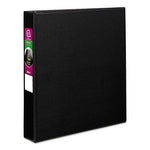 Durable Non-View Binder with DuraHinge and Slant Rings, 3 Rings, 1.5" Capacity, 11 x 8.5, Black-(AVE27350)