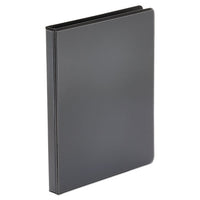 Economy Round Ring View Binder, 3 Rings, 0.5" Capacity, 11 x 8.5, Black-(UNV20951)