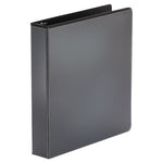 Economy Round Ring View Binder, 3 Rings, 1.5" Capacity, 11 x 8.5, Black-(UNV20971)