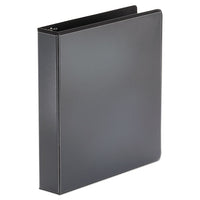 Economy Round Ring View Binder, 3 Rings, 1.5" Capacity, 11 x 8.5, Black-(UNV20971)