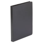 Economy Non-View Round Ring Binder, 3 Rings, 0.5" Capacity, 11 x 8.5, Black-(UNV30401)