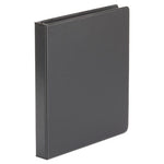 Economy Non-View Round Ring Binder, 3 Rings, 1" Capacity, 11 x 8.5, Black-(UNV31401)