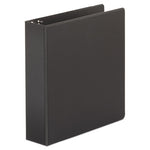 Economy Non-View Round Ring Binder, 3 Rings, 2" Capacity, 11 x 8.5, Black-(UNV34401)