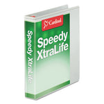 Speedy XtraLife Non-Stick Locking Slant-D Ring Binder, 3 Rings, 1" Capacity, 11 x 8.5, White-(CRD59100)