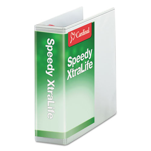 Speedy XtraLife Non-Stick Locking Slant-D Ring Binder, 3 Rings, 3" Capacity, 11 x 8.5, White-(CRD59130CB)