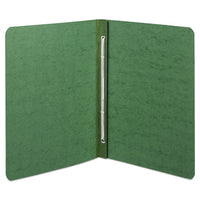 PRESSTEX Report Cover with Tyvek Reinforced Hinge, Side Bound, 2-Piece Prong Fastener, 8.5 x 11, 3" Capacity, Dark Green-(ACC25076)