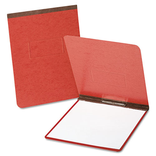 PressGuard Report Cover with Reinforced Top Hinge, Two-Prong Metal Fastener, 2" Capacity, 8.5 x 11, Red/Red-(OXF71134)