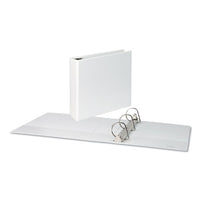 Slant D-Ring View Binder, 3 Rings, 3" Capacity, 11 x 8.5, White-(UNV20748)