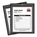 Shop Ticket Holders, Stitched, One Side Clear, 50 Sheets, 8.5 x 11, 25/Box-(CLI45911)