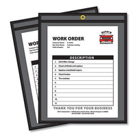 Shop Ticket Holders, Stitched, One Side Clear, 50 Sheets, 8.5 x 11, 25/Box-(CLI45911)